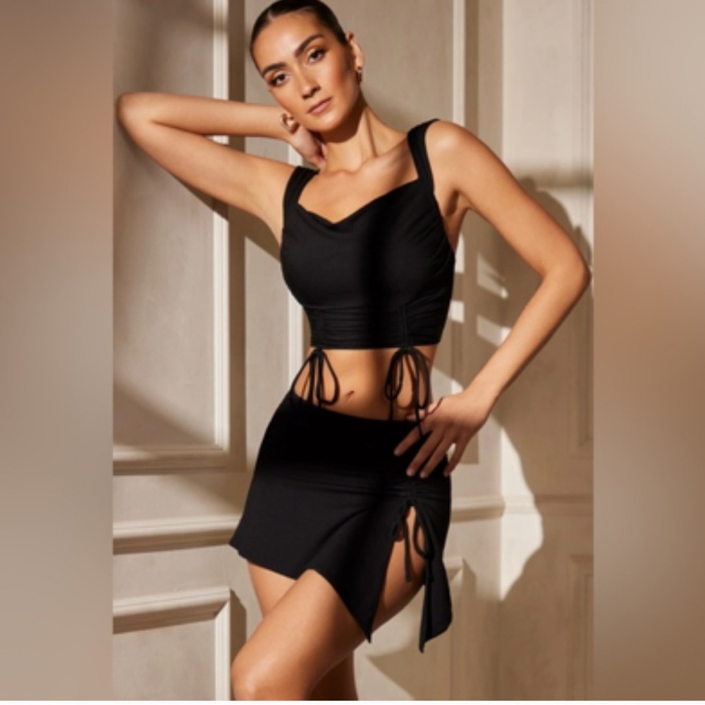 Oh Polly Black Mini Skirt
